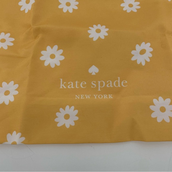 Kate Spade Tote Bag Yellow Floral Daisies Polyester - Picture 3 of 6